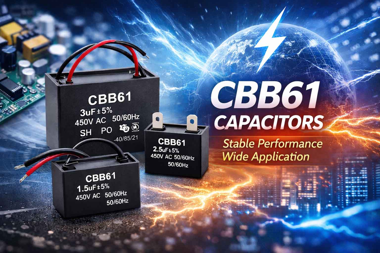 Tại sao tụ điện CBB61 lại chiếm lĩnh thị trường linh kiện thay thế cho quạt trần?