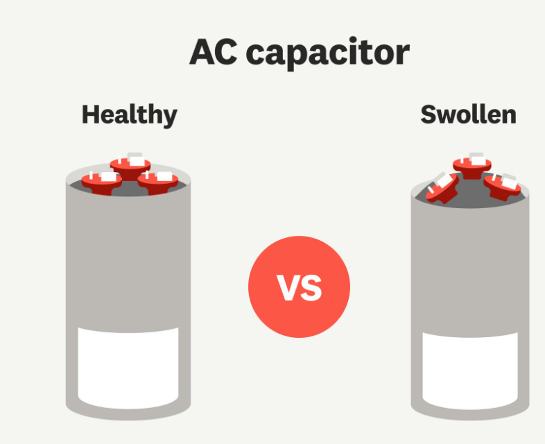 overheating air conditioner capacitor failure