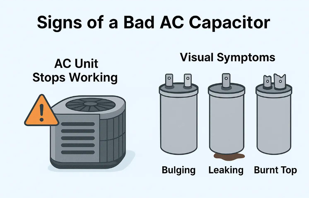 power surge capacitor damage